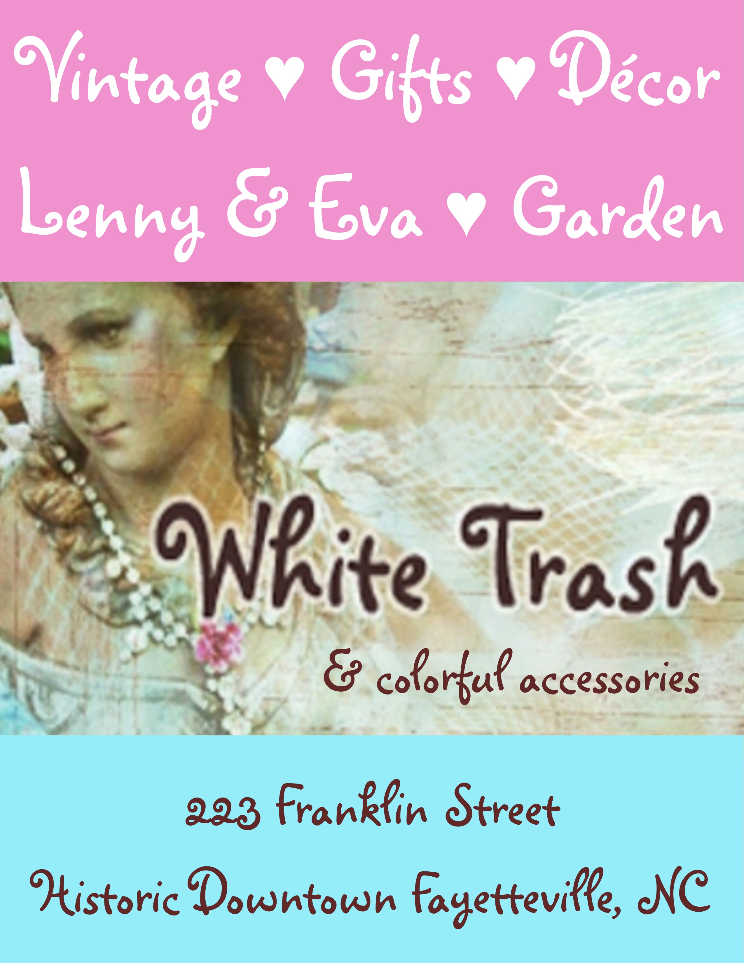 White Trash & colorful accessories